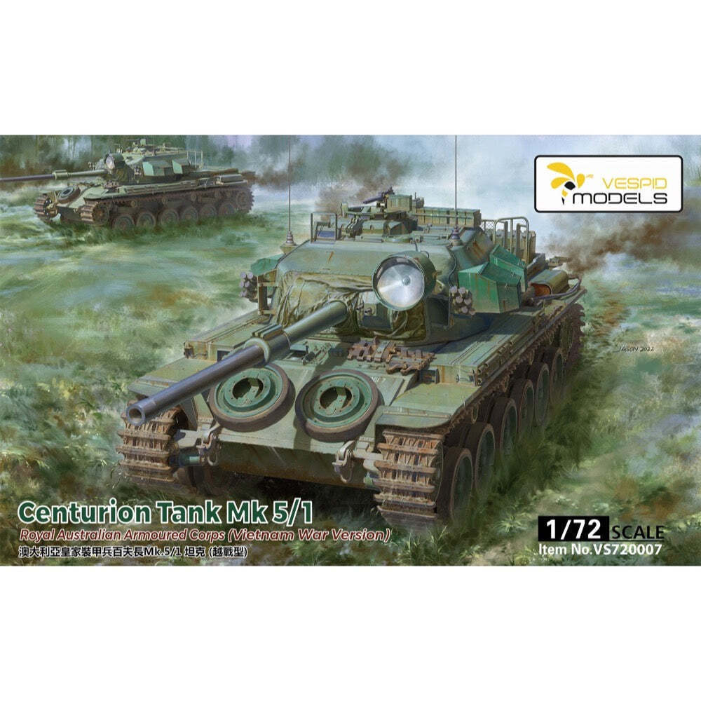 Vespid 1/72 Centurion Tank Mk5/1 RAAC Plastic Model Kit