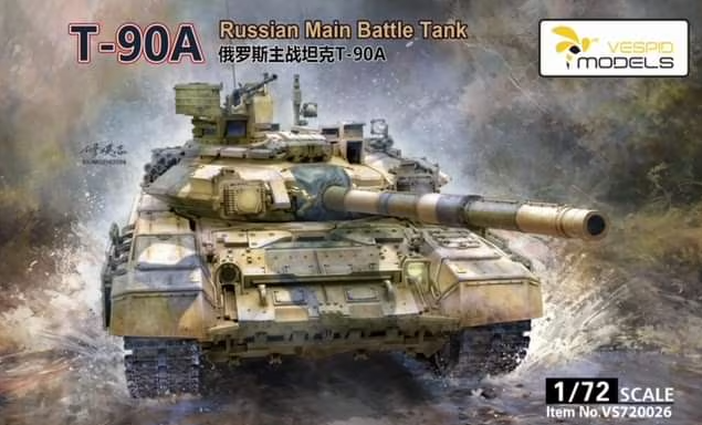 Vespid 1/72 T-90A Russian Main Battle Tank Plastic Model Kit