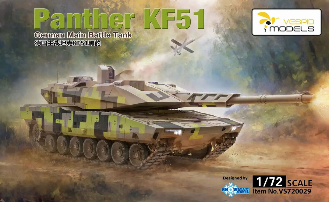 Vespid 1/72 Panther KF51 German Main Battle Tank Plastic Model Kit