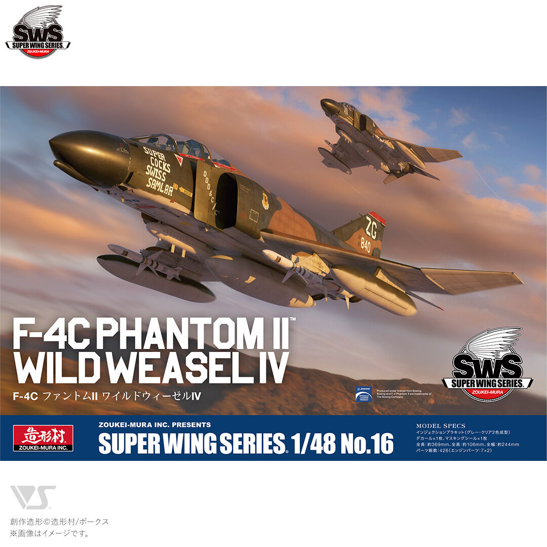 Zoukei Mura 1/48 F-4C Phantom II Wild Weasel IV Plastic Model Kit