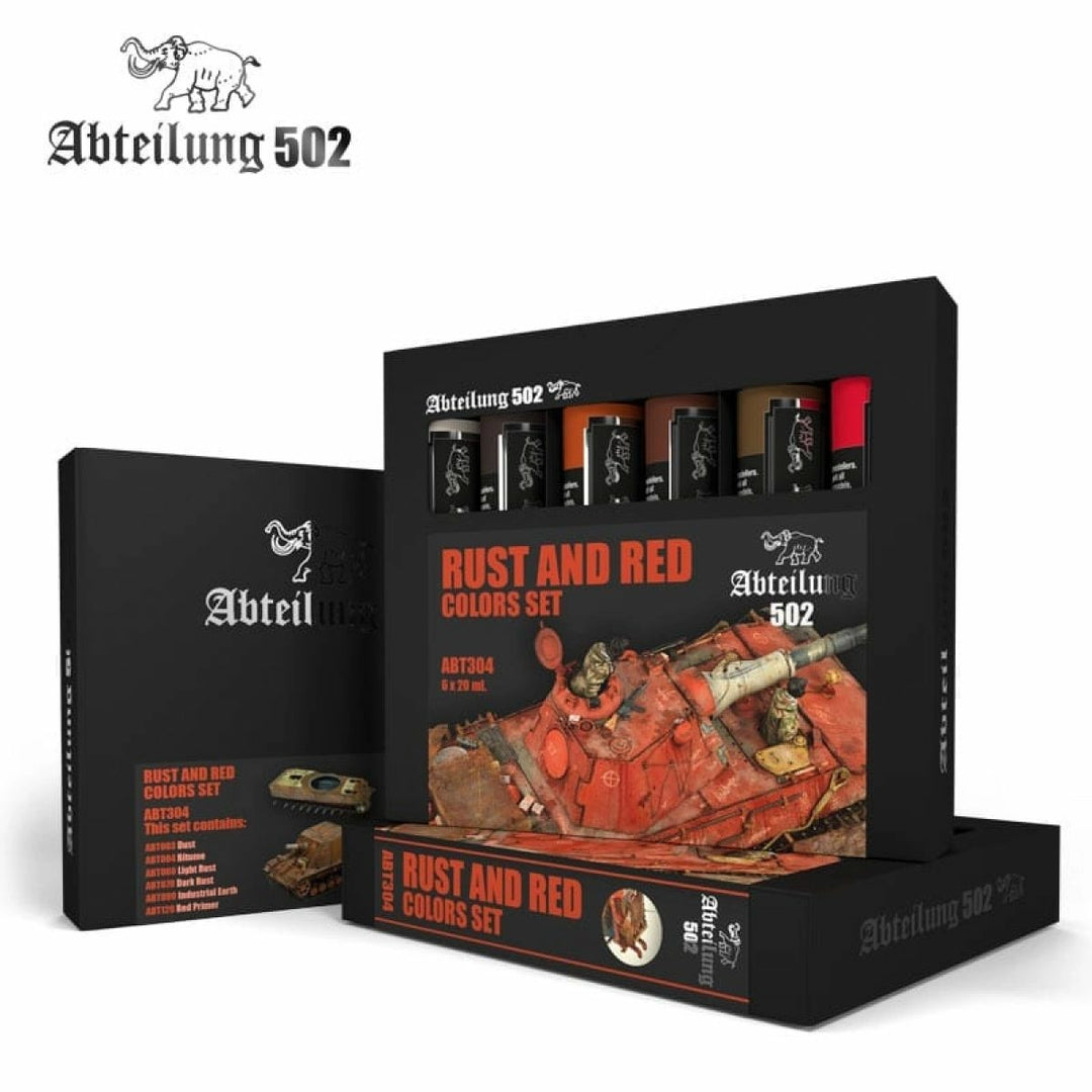 Abteilung 502 Oil Sets - Rust and Red Colors Set