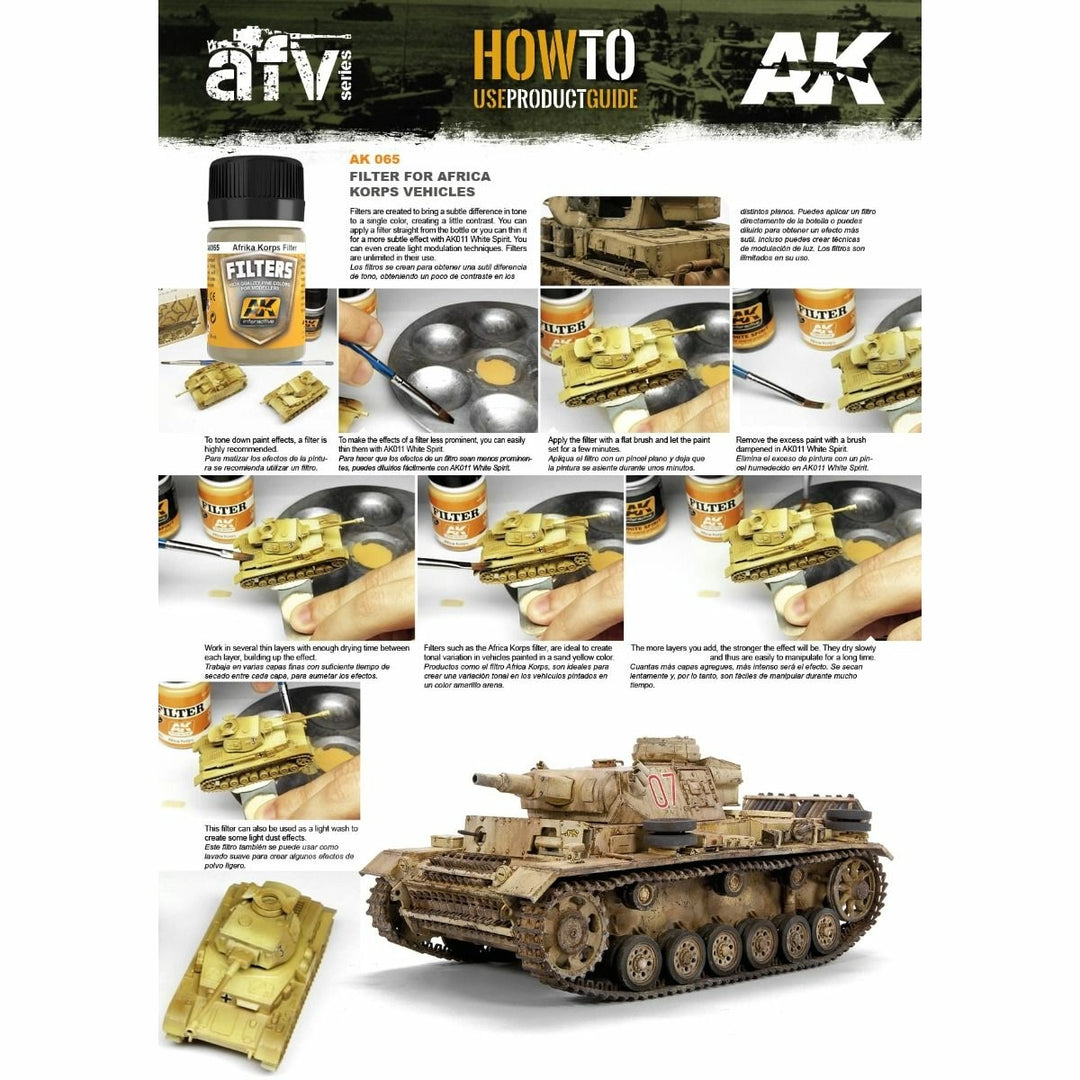 AK Interactive Weathering Products - Filter for Afrika Korps Vehicles