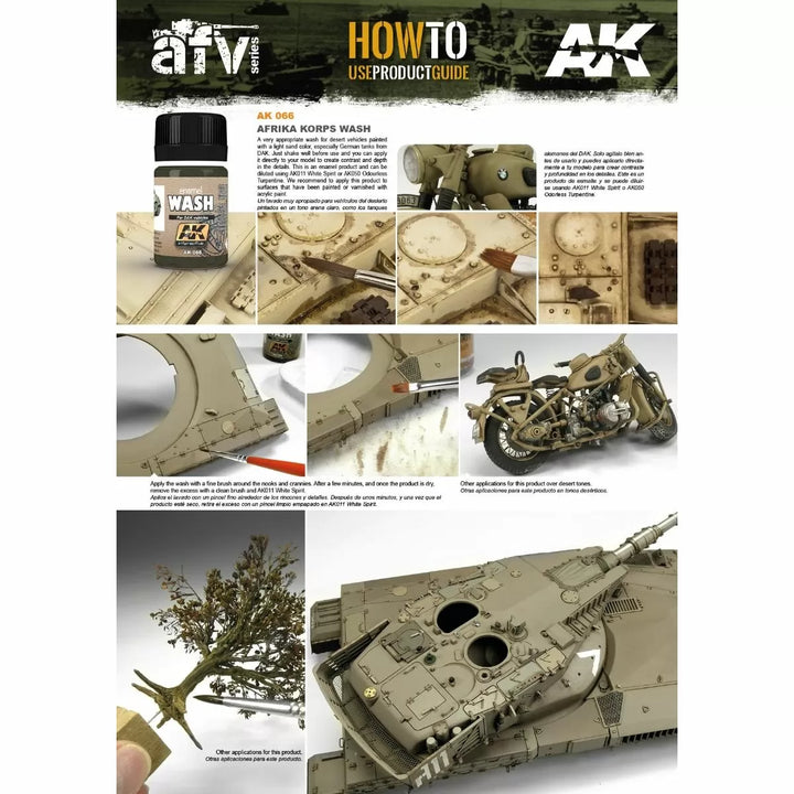 AK Interactive Weathering Products - Africa Korps Wash