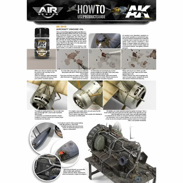 AK Interactive Weathering Products - Aircraft Engine Oil