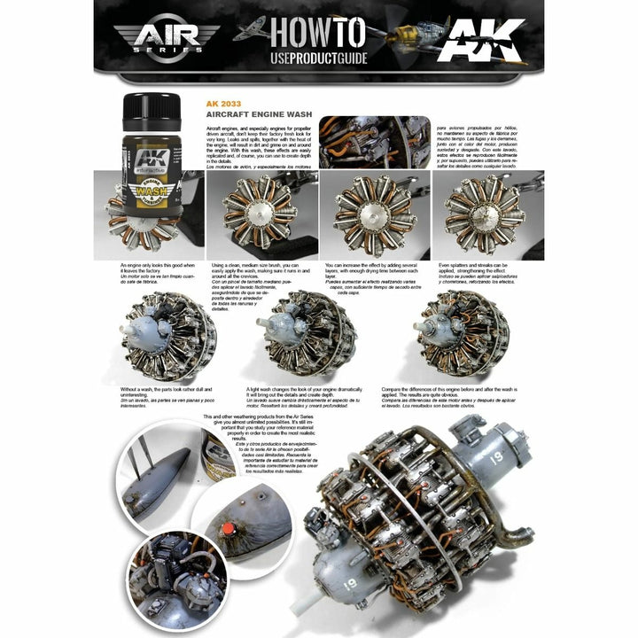 AK Interactive Weathering Products - Aircraft Engine Wash