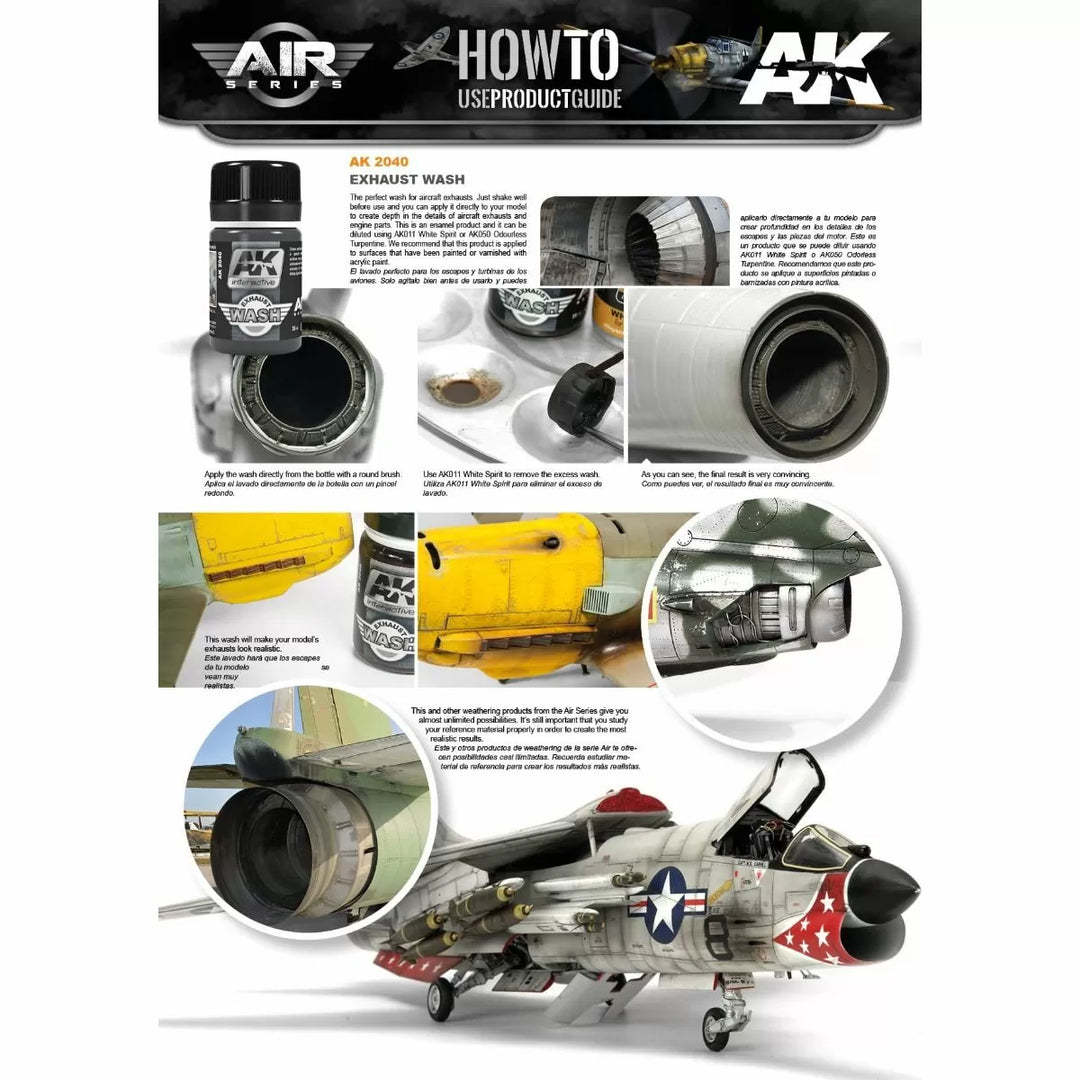 AK Interactive Weathering Products - Exhaust Wash