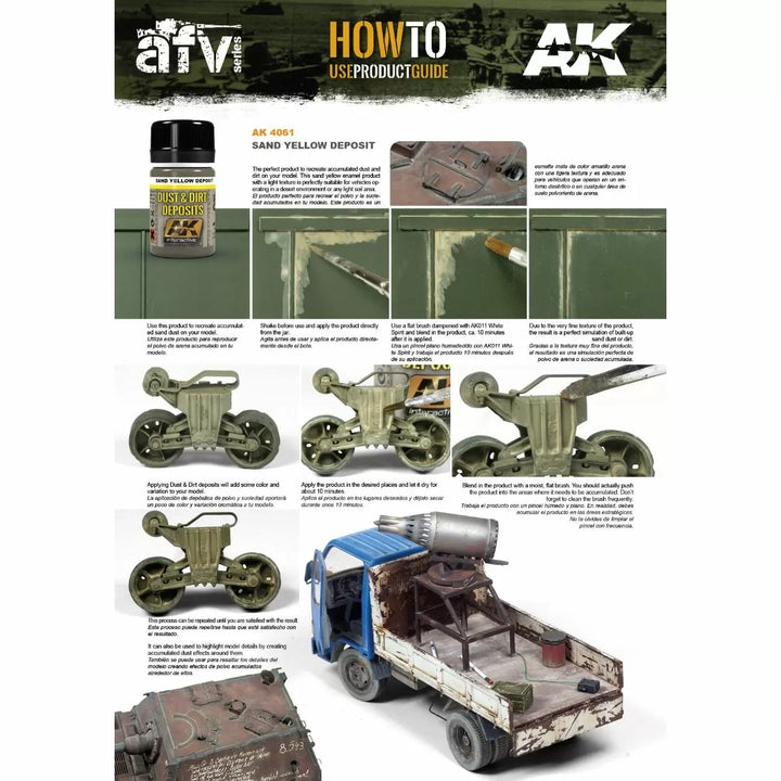 AK Interactive Weathering Products - Sand Yellow Deposit