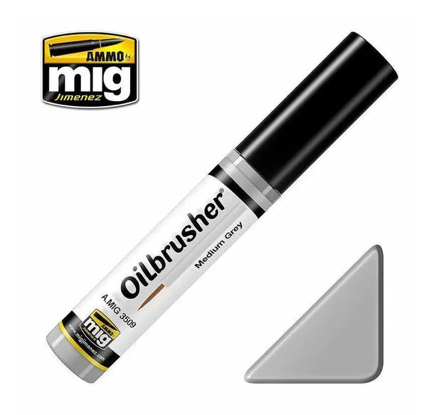 Ammo by MIG Oilbrusher Medium Grey