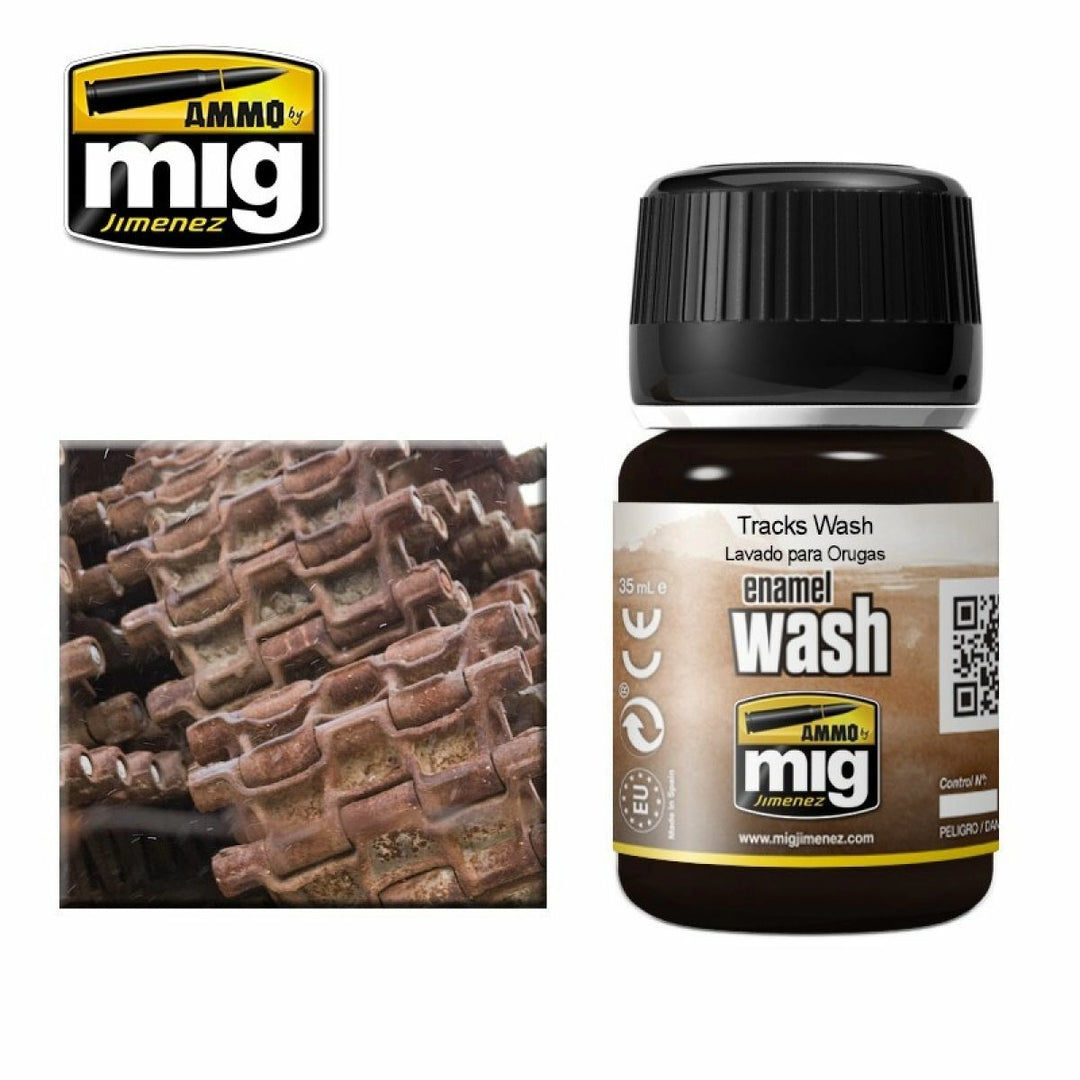 Ammo by MIG Enamel Washes Tracks Wash 35ml