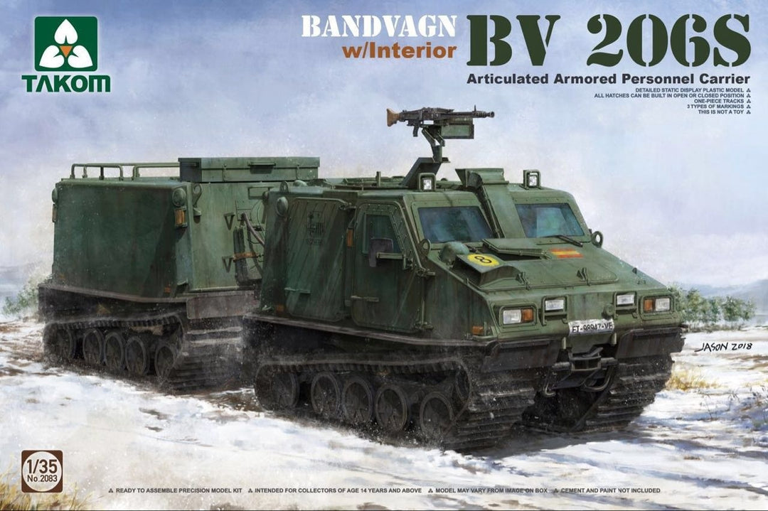 Takom 1/35 Bandvagn Bv 206S Articulated APC