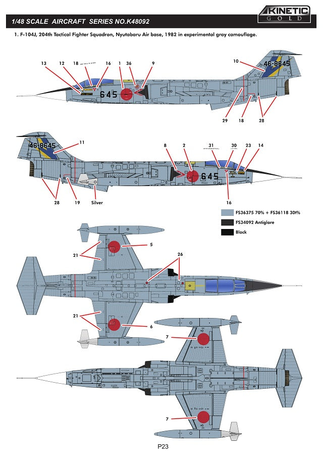 Kinetic 1/48 F-104DJ / F-104J JASDF Starfighter (2 in 1)