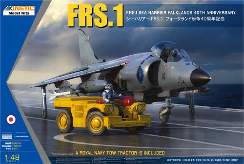 Kinetic 1/48 Sea Harrier FRS.1 Falklands 40th Anni. w tow tractor